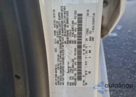 2012 Ford Fiesta Se z USA, uszkodzony, nr VIN 3FADP4BJ7CM140385